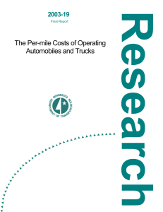 The Per-mile Costs of Operating Automobiles and Trucks