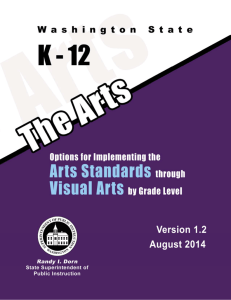 Art Standards for Visual Arts - Office of Superintendent of Public