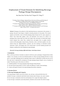 Employment of Visual Elements for Identifying Beverage Package