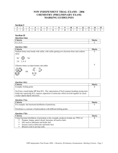 nsw independent trial exams – 2006 chemistry (preliminary exam)