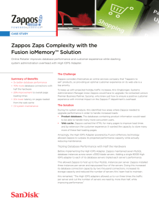 Zappos Zaps Complexity with the IBM High IOPS SSD