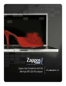 Zappos Zaps Complexity with the IBM High IOPS SSD PCIe Adapter