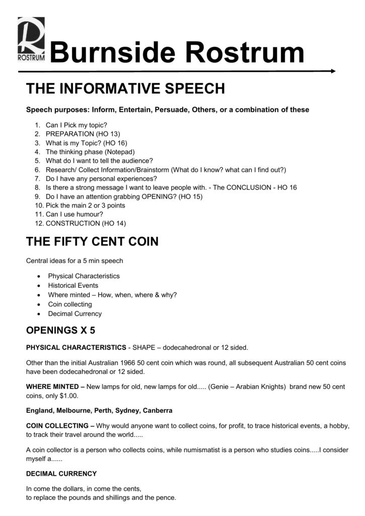 how to make informative speech interesting