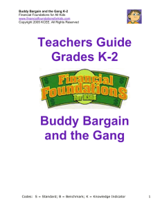 Buddy Bargain and the Gang - Financial Foundations for Kids