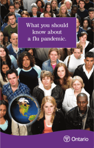 Pandemic Brochure - What you should know about the flu pandemic