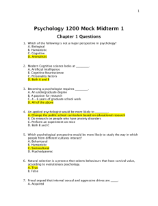 Mock Midterm Answers - University of Guelph Exam Network