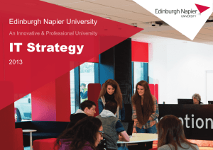 IT Strategy - Edinburgh Napier University