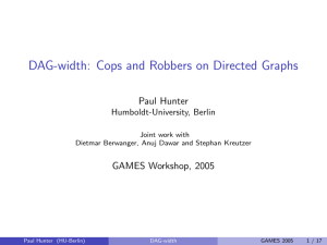 DAG-width: Cops and Robbers on Directed Graphs