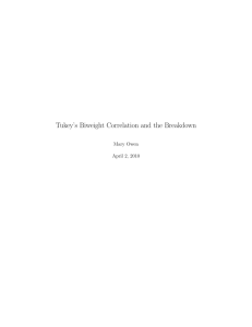 Tukey's Biweight Correlation and the Breakdown