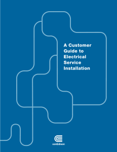 Specifications for Electric Installations