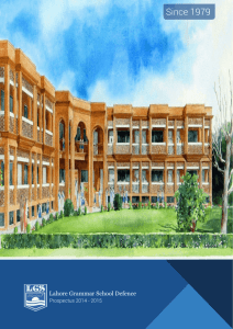 Phase 1 - Lahore Grammar School Defence