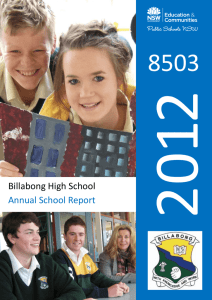 Annual School Report 2012