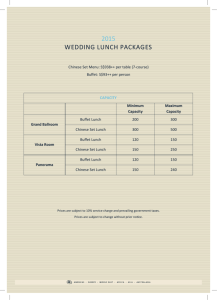 wedding lunch packages 5102