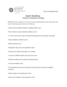 Hyatt Wedding - Hyatt Regency Dongguan