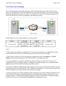 LAN-Cell to Cisco VPN TechNote