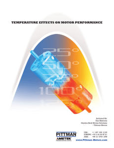 Temperature Effects on Motor Performance