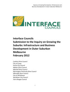 Interface Councils Submission to the Inquiry on Growing the
