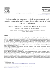 Understanding the impact of intrinsic versus extrinsic goal framing