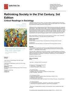 Rethinking Society in the 21st Century, 3rd Edition