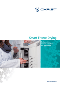 Smart Freeze Drying