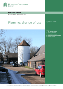 Planning: change of use
