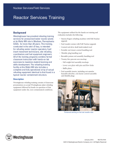 Reactor Services Training