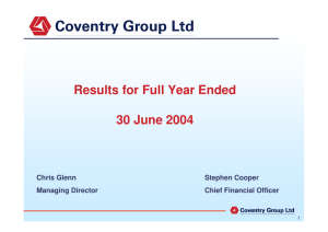26.08.2004 Presentation Results for Full Year