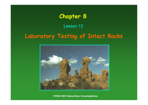 Laboratory Testing for Rocks