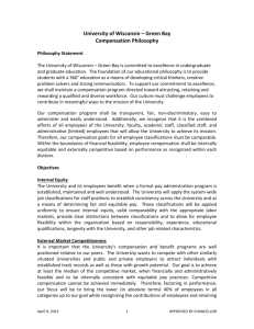 Compensation Philosophy - University of Wisconsin
