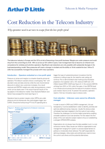 Cost Reduction in the Telecom Industry