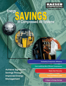 Energy Savings in Compressed Air Systems
