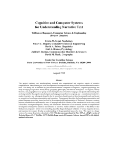 Cognitive and Computer Systems for Understanding