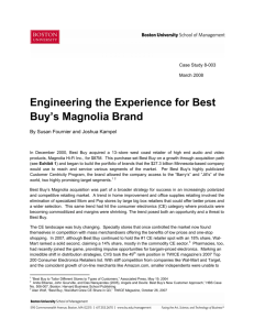 Engineering the Experience for Best Buy's Magnolia Brand