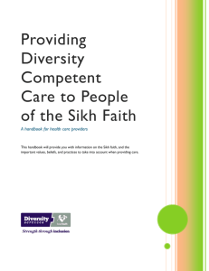 Providing Diversity Competent Care to People of the Sikh Faith