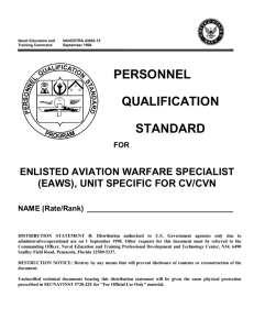 PERSONNEL QUALIFICATION STANDARD