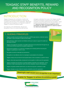 IntroductIon teaGasc staff BenefIts, reward and recoGnItIon PolIcy