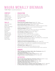 pdf of resume here - Maura Brennan Designs