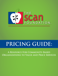 pricing guide - The SCAN Foundation