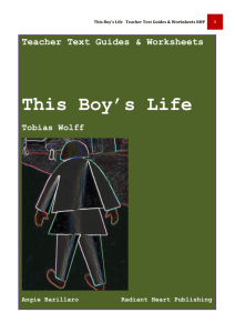 This Boy's Life Teacher Text Guides & Worksheets RHP