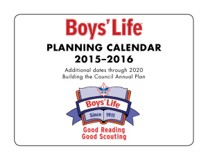 planning calendar 2015–2016