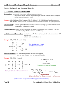 Chapter 22 Organic and Biological Molecules Notes (answers)