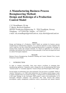 A Manufacturing Business Process Reengineering Method
