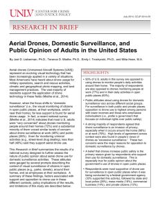 Aerial Drones, Domestic Surveillance, and Public Opinion of Adults