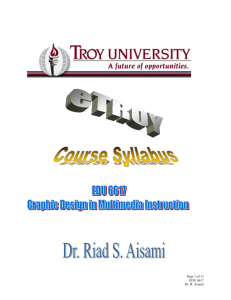 Troy University eCampus Syllabus