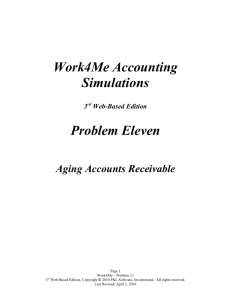 Work4Me Accounting Simulations Problem Eleven