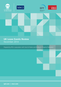 UK Lease Events Review November 2014