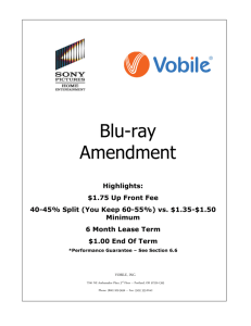 Blu-ray Amendment