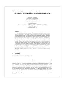 A Robust Instrumental Variables Estimator