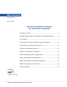 Enterprise Mobility Strategies for Industrial Companies