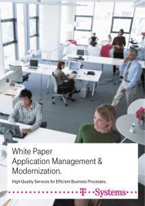 White Paper Application Management & Modernization. - T